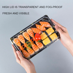 Tùy Chỉnh Nhật Bản Phong Cách Sushi Hộp Với Nước Sốt Container Đảng Sushi Trái Cây Sô Cô La Cookie Tráng Miệng Bao Bì Hộp - Product Image 3