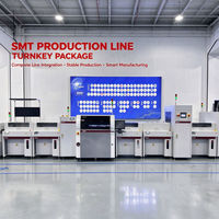 Lini Produksi SMT Siap Pakai Peralatan Perakitan PCB Otomatis Kontrol Layar Sentuh untuk Manufaktur Elektronik