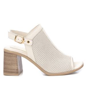 Sandales à talons pour femmes Carmela, en cuir, à bout ouvert, talon bloc, chaussures d'été - Product Image 1