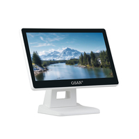 Monitor de Pantalla Táctil de 15.6 Pulgadas para Uso Comercial, para Restaurantes, Menú Digital de Autoservicio, Sistema POS para Comida Rápida