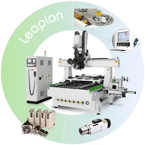 3 Axis 4 axis Wood CNC Router With ATC 1325 1530 2040 Automatic Tool Changer CNC Router Engraver
