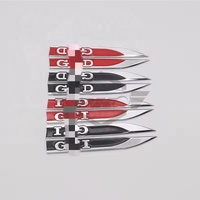 Autocollant 3D en métal GTI pour carrosserie de voiture, emblème de porte latérale, de fenêtre, de carrosserie pour Volkswagen VW GTI GOLF Polo Tiguan TOURAN CADDY
