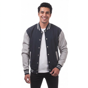 Wholesale Custom Heavyweight <b>Woolen</b> Vintage Varsity Jacket Full Sleeves Men New Fashion CollegeBaseballjacket for men - Product Image 1