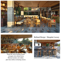 Ensembles de meubles modernes pour café, restaurant, hôtel, en bois, sur mesure, table et chaises de salle à manger, ensemble complet