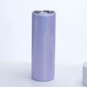 Vaso Térmico Delgado de Acero Inoxidable de 20oz con Recubrimiento de Purpurina, para Sublimación, Venta al por Mayor, Personalizable con Logotipo - Product Image 1