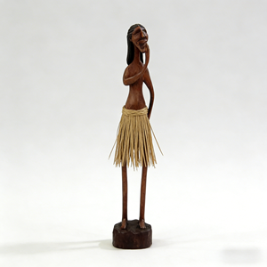 Sculpture murale en bois africain, motif ethnique fait main, panneau en bois, décoration artistique naturelle pour salon et chambre à coucher - Product Image 2