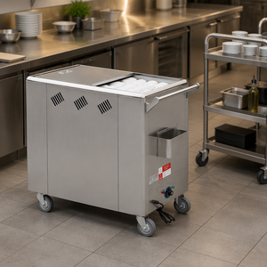 Chariot de Stérilisation Électrique pour Serviettes Chaudes de Restaurant, Chariot Chauffant pour Serviettes, Chariot de Désinfection pour Serviettes et Snacks - Product Image 1