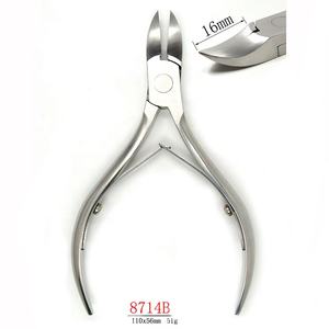 Yüksek kalite profesyonel Podiatry paslanmaz çelik batık tırnak makası pense kavisli bıçak ayak tırnakları kesici için batık parmaklar - Product Image 2