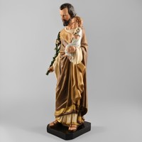Statues religieuses catholiques en résine et porcelaine, Notre-Père, saint Joseph, Jésus, articles en stock