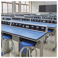 Ensemble de bureau et de chaise pour bureau d'étudiant universitaire mobilier primaire tables de classe en gros appareils de laboratoire pour l'école