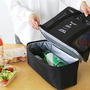 Sac de plage en maille personnalisé, fourre-tout avec 6 canettes isolées, sacs à vin plus frais, capacité de <span class=keywords><strong>21l</strong></span>, épicerie surdimensionnée, imperméable pour pique-nique - Product Image 2