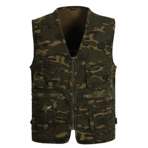Chaleco de Caza de Camuflaje para Hombre, de Poliéster y Algodón, de Secado Rápido, para Invierno, con Bolsillos y Cierre de Cremallera - Product Image 1