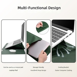 Housse de protection multifonction en polyester pour ordinateur portable <span class=keywords><strong>MacBook</strong></span> <span class=keywords><strong>Pro</strong></span>/Air 17 pouces, avec support intégré, pour l'exportation - Product Image 2