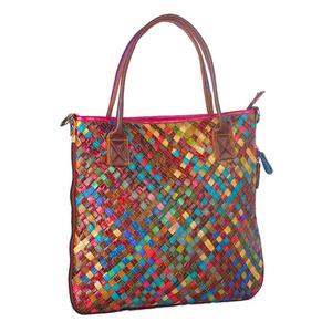 AndoBag Handbags for <b>Women</b> Genuine Cow <b>Leather</b> <b>Work</b> Tote <b>Bag</b> Large Capacity Color Knitting Outdoors Commute Shoulder <b>Bags</b> 889 - Product Image 6