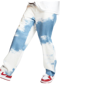 Pantalon de jogging tie-dye pour homme, streetwear décontracté personnalisé, mélange de coton premium, coupe décontractée, pantalon de survêtement tendance - Product Image 1