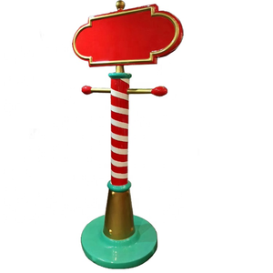 Letrero Navideño Festivo de Fibra de Vidrio en 3D, Artículos de Decoración Navideña Comerciales, Letrero Navideño para Interiores y Exteriores, Letrero de Dirección para Eventos - Product Image 4