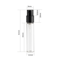 Prix d'usine – Mini flacons testeurs de parfum en verre de 1 ml, 2 ml, 3 ml, 5 ml