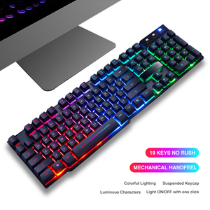 Clavier <span class=keywords><strong>de</strong></span> jeu universel RVB lumineux à 104 touches, filaire USB, Teclado pour PC, ordinateur portable, rétroéclairage coloré pour les joueurs - Product Image 3