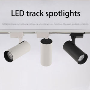 <span class=keywords><strong>Rail</strong></span> de lumière LED monté en surface, projecteur de <span class=keywords><strong>rail</strong></span> de <span class=keywords><strong>magasin</strong></span> de vêtements 20w 30w projecteur COB de hall d'exposition de salon - Product Image 2