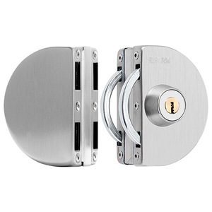 <b>Glass</b> <b>Door</b> Lock Stainless Steel Frameless <b>Glass</b> Sliding <b>Door</b> Easy Installation Minimalist Design - Product Image 1