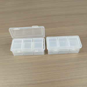 Transparent Plastic Storage <b>Box</b> <b>Set</b> 14.8x6.8x5cm With Lid For Jewelry <b>Tools</b> Electronics Stationery Fishing Tackle - Product Image 2