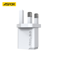 ASPOR 18W QC4.0 Pengisi Daya Nirkabel 3-in-1 untuk Rumah dengan Proteksi OTP/OVP Logo Dapat Disesuaikan Harga Grosir Kecepatan Tinggi