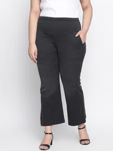 Jeans bleu skinny élastique Mon Jeans <span class=keywords><strong>taille</strong></span> plus personnalisé OEM pour femmes Pantalon en denim extensible pour femmes imposantes - Product Image 4