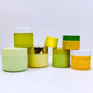 Custom Wholesale 50g 60g Colored <b>Empty</b> Glass <b>Jar</b> Cream Glass <b>Jar</b> Cosmetics Skincare Packaging - Product Image 5