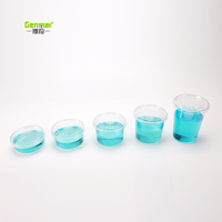 Bols jetables pour animaux de compagnie en plastique transparent avec logo personnalisé imprimé, contenants alimentaires transparents pour salade, crème glacée avec couvercles, 8/12/16/24/32 oz