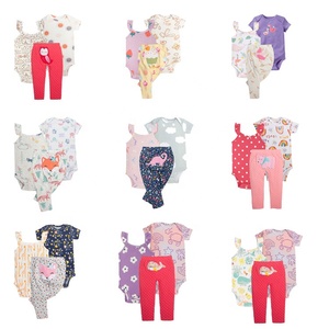 Pantaloni 100% pagliaccetto per neonati in cotone rosso <span class=keywords><strong>3</strong></span> pezzi set di <span class=keywords><strong>abbigliamento</strong></span> per neonati 1 mese - Product Image 1