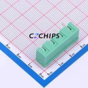 MX2EDGRC-7.62-04P-GN01-Cu-A Plug-in Terminal Block Through hole,P=7.62mm Board-to-Board / Socket - Closed 1x4P 7.62mm Green - Product Image 2