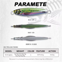 Leurre métallique de jigging à lancer lent 7g 10g 15g 20g 25g 30g 40g 60g 80g, phosphorescent, coulant, longue portée, pour la pêche au bar en eau salée