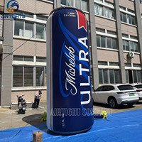 Ballon gonflable géant en forme de canette de bière de 15 pieds de haut pour la publicité en plein air