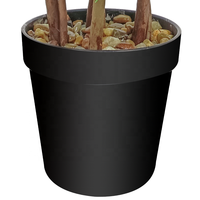 Plantes et verdure artificielles Oh Arts, petit arbre en pot vert en plastique, 48 cm, protection UV, bouis artificiel, haie, boule de topiaire, bonsaï