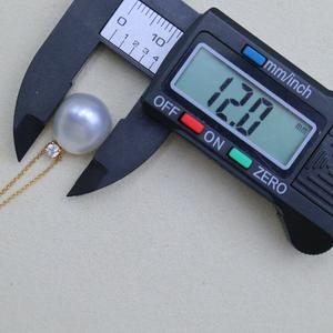 Sang Trọng Baroque Úc Ngọc Trai Mặt Dây Chuyền Vòng Cổ Cho Phụ Nữ Retro Không Thường Xuyên Tự Nhiên Nam Biển Trắng Ngọc Trai 18K Vàng Vàng Đám Cưới - Product Image 3