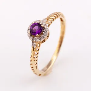Ювелирные изделия из стерлингового серебра кольца оптом кольцо Роскошный стиль R-9295 из 18-ти кратного желтого золота из Таиланда производство OEM сервис