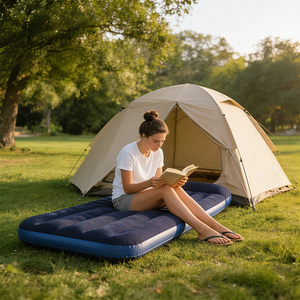 Cama Inflable Portátil Convertible con Almohada, Colchón de Aire Inflable para Camping, Sofá Cama Inflable para Sala de Estar, Muebles, Cama de Aire - Product Image 6