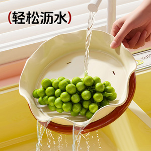 <b>Petal</b> Fruit Platter Rotatable Vintage Style Plastic Dish For Kitchen And Living Room Party Use - Product Image 4