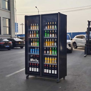 Réfrigérateur commercial double porte OEM 970L pour boissons, conservation de bière, vente en gros, affichage réfrigéré, personnalisation - Product Image 2