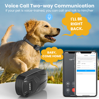 TIZE Nuevo Collar GPS Inteligente para Mascotas con Geolocalización, Mini Rastreador Antipérdida de Plástico, Resistente al Agua IPX7, Red 4G