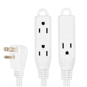 Cable de Extensión de Corriente Alterna de 3 Clavijas, 15 A, 125 V, Estándar Estadounidense, de 1 a 3 Tomas, de Alta Resistencia, Regleta de Alimentación Multiusos / para Kioscos Comerciales - Product Image 1