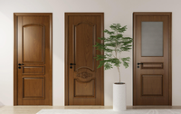 Portes en bois massif éblouissantes, insonorisées, résistantes aux rayures et à l'usure, au design minimaliste, pour hôtels, villas et intérieurs.