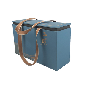 customized luxury wooden cardboard ribbon gift set box magnetic gift box with magnetic lid