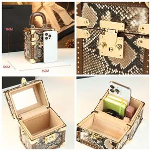 Bolso de Mujer de Cuero con Remaches Estilo Retro, Bolso de Lujo, Bolso de Mano Moderno, Bolso Bandolera - Product Image 3