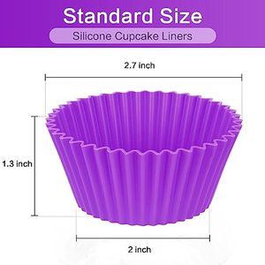Factory Direct <b>Silicone</b> Cupcake <b>Baking</b> Cups Muffin Cupcake Liners Holders <b>Silicone</b> Muffin Cups - Product Image 3