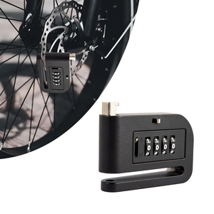 Verrou de disque de vélo <span class=keywords><strong>antivol</strong></span> en alliage de zinc à combinaison à 4 chiffres avec logo personnalisé pour VTT, vélo de route, trottinette électrique - Product Image 1