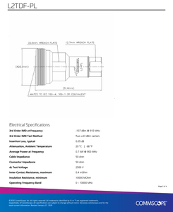Andrew L2TDF-<span class=keywords><strong>PL</strong></span> 7/16 DIN Разъемы Аксессуары для LDF2-50 кабеля - Product Image 6