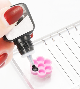 7 Hole Disposable Plastic <b>Lash</b> Glue Cups Portable Eyelash Extension <b>Adhesive</b> Holder - Product Image 5