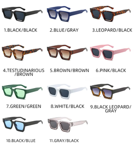 Lunettes de <span class=keywords><strong>soleil</strong></span> de luxe de haute qualité 2026 avec logo de créateur, personnalisées pour hommes et femmes, protection UV400, monture carrée tendance - Product Image 2