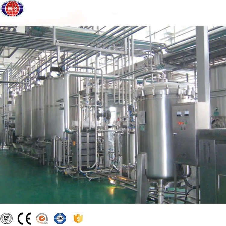 Yoğunlaştırılmış süt üretim hattı süt işleme ve paketleme makinesi süt işleme ekipmanları